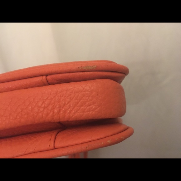 Vintage couture leather purse, rare orange - Picture 10 of 10